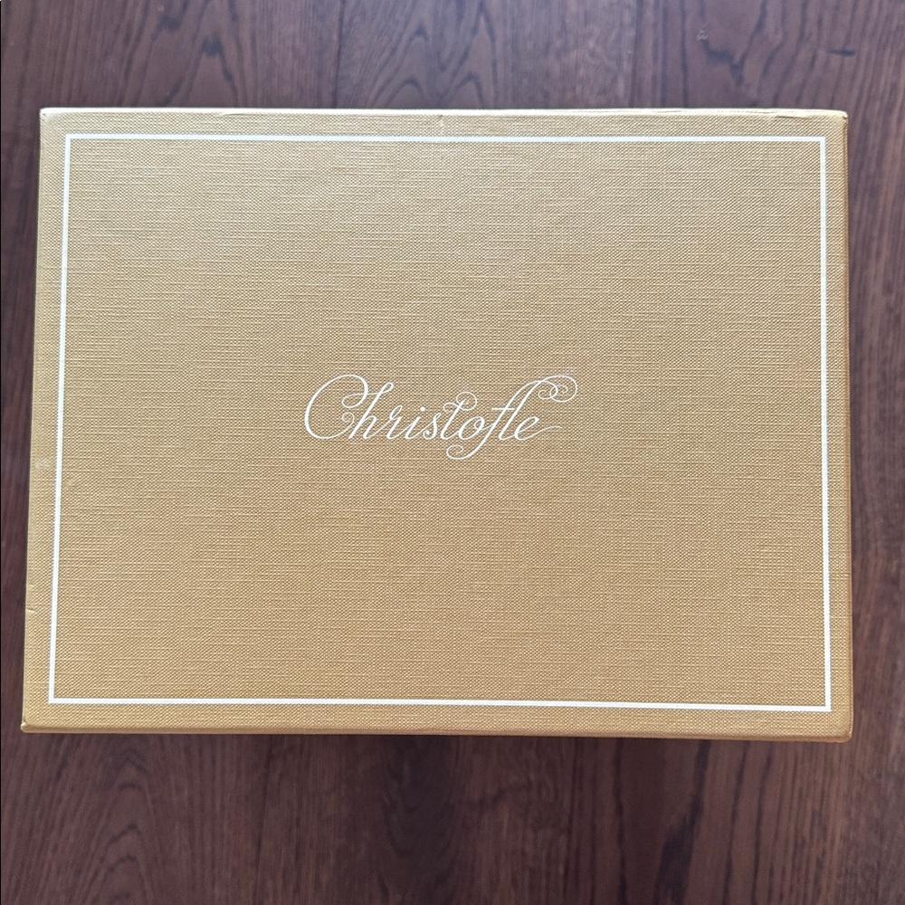 Elegant Gold Christofle Egg Box